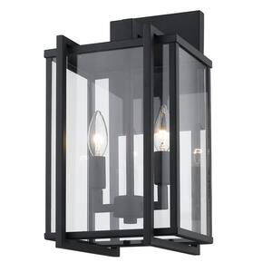 Tribeca Natural Black (UV) Outdoor Wall Lantern Sconce