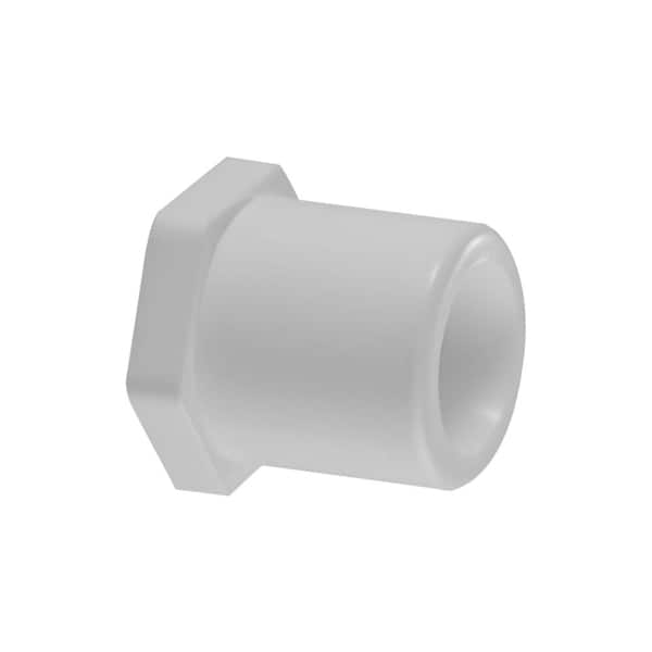 VPC 2 in. x 1 in. PVC Schedule 40 SPG x Hub Reducer Bushing Fitting