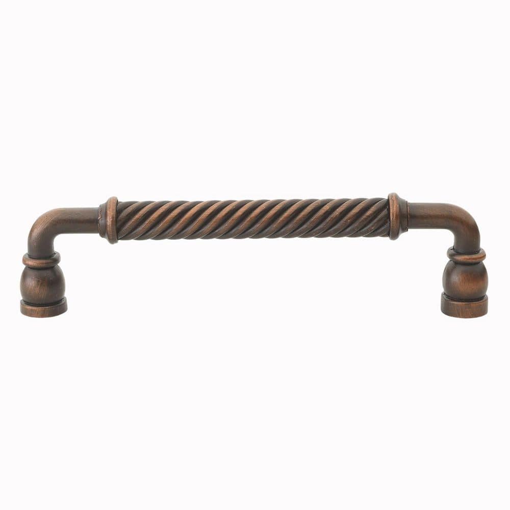 GlideRite 6-1/4 in. Center-to-Center Rustic Bronze Twisted Steel Dresser Drawer  Pull 3133-160-ORB-10 - The Home Depot