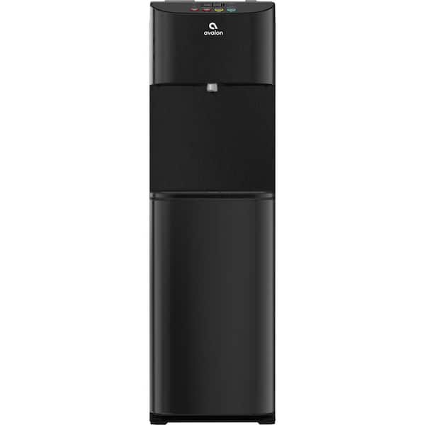 Avalon Electronic Bottom Loading Water Cooler Water Dispenser - 3 Temperatures, Self Cleaning Black Stainless Steel