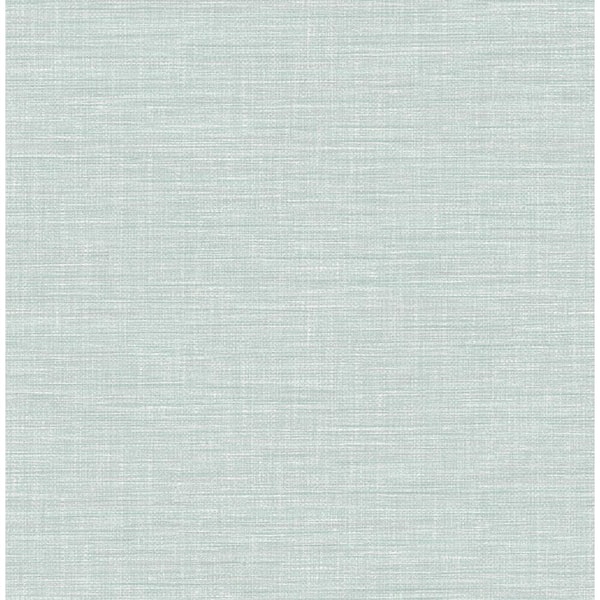 A-Street Prints Exhale Light Blue Faux Grasscloth Light Blue Paper Strippable Roll (Covers 56.4 sq. ft.)