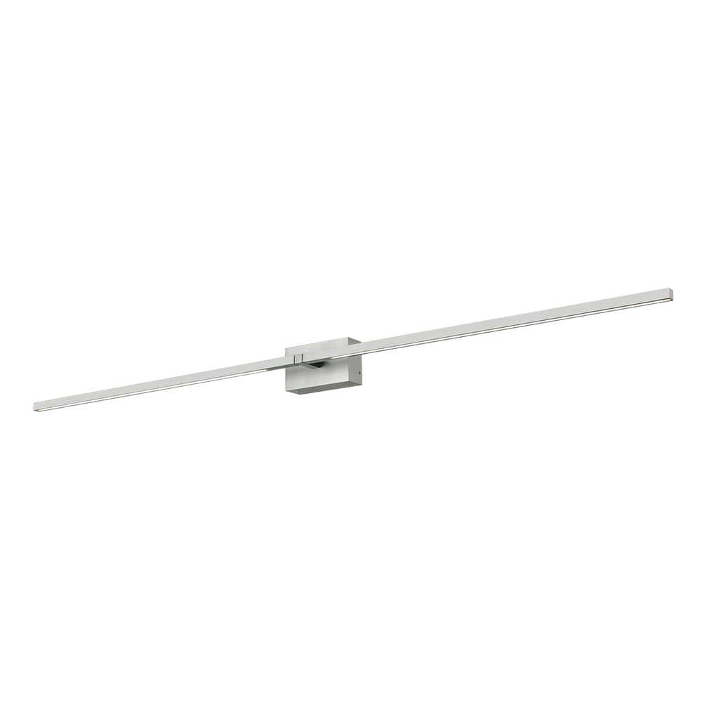 Pandora Brushed Nickel 50" LED Wall Sconce with Dimmable Light