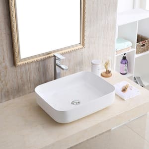 VC-505-WH Valera 20 in. Vitreous China Vessel Bathroom Sink in White