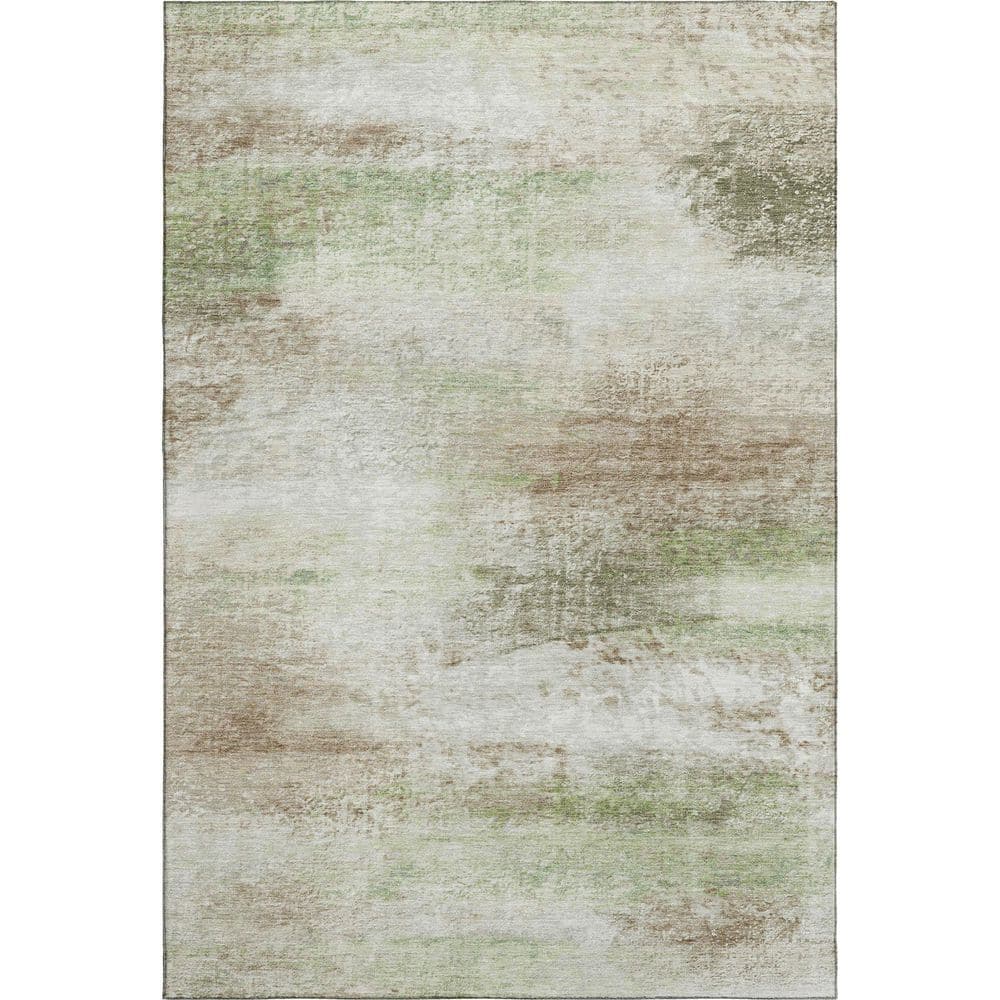 Mayfield Premium Machine Washable Abstract AMF2402 Tan 3 ft. x 5 ft. Area Rug price history on PriceWatchPro