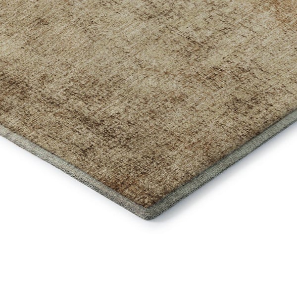 Mayfield Premium Machine Washable Abstract AMF1903 Beige 5 ft. x 7 ft. 6 in. Area Rug