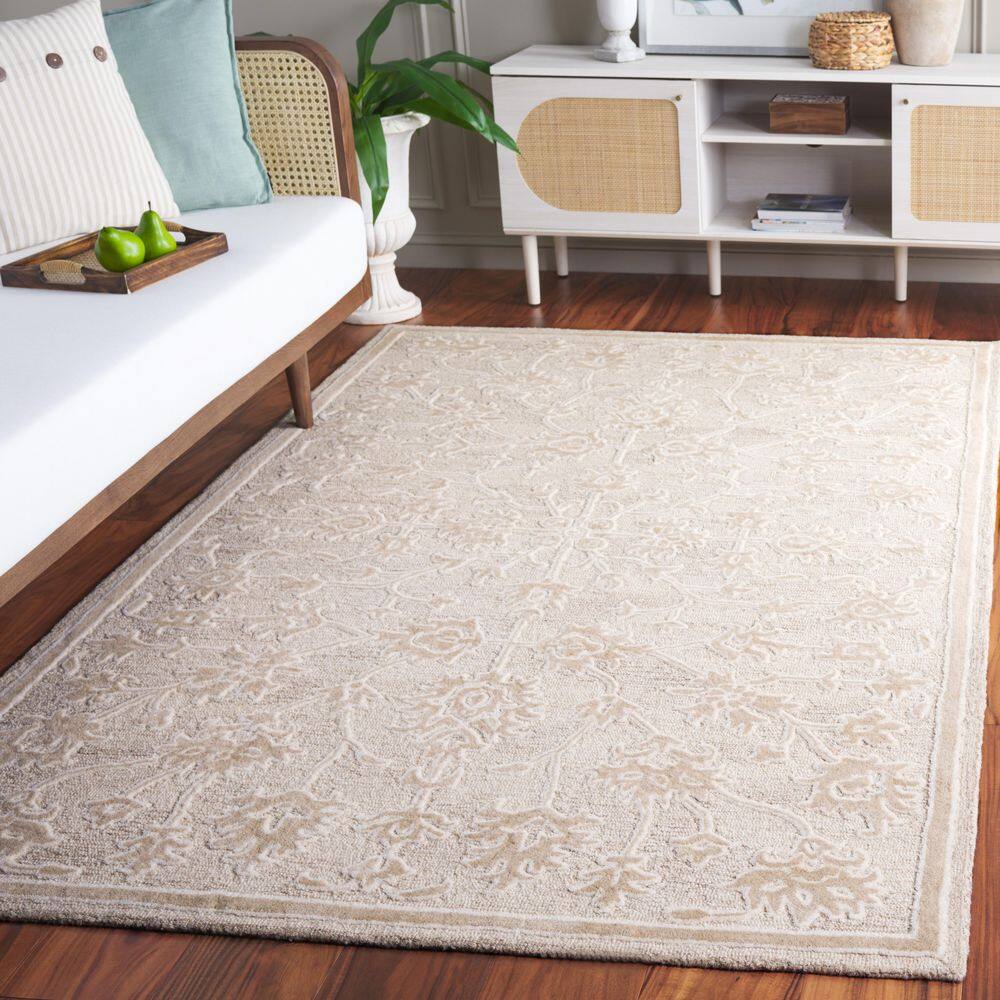 Ebony 4 ft. x 6 ft. Ivory/Beige Mediterranean Coastal Area Rug price history on PriceWatchPro