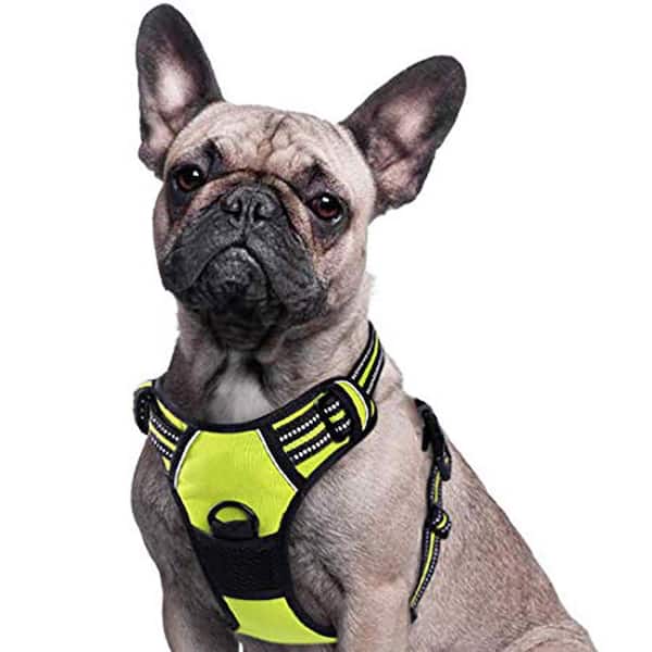 Solid Dog Vest Reflective Harness Pet Adjustable Nylon Collar