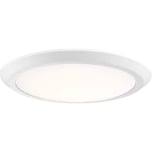 Verge 16 in. White Lustre LED Flush Mount