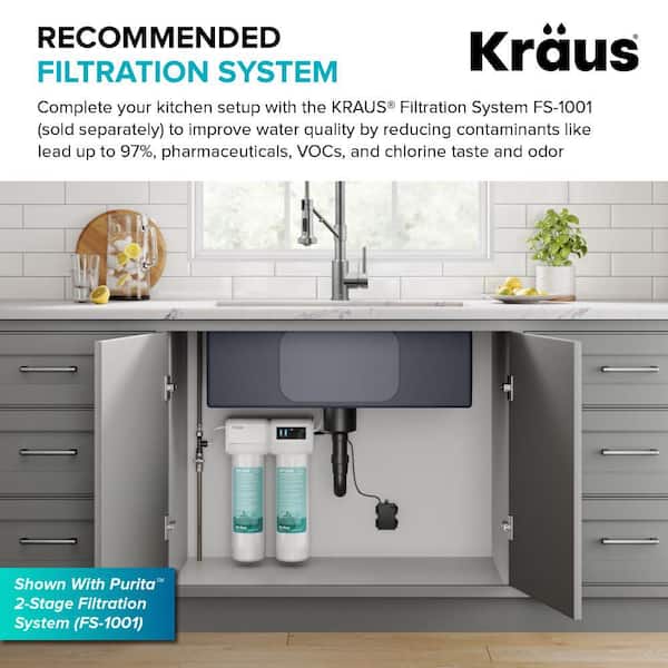 Bolden 2-in-1 Commercial Style Pull Down Kitchen Faucet Matte Black
