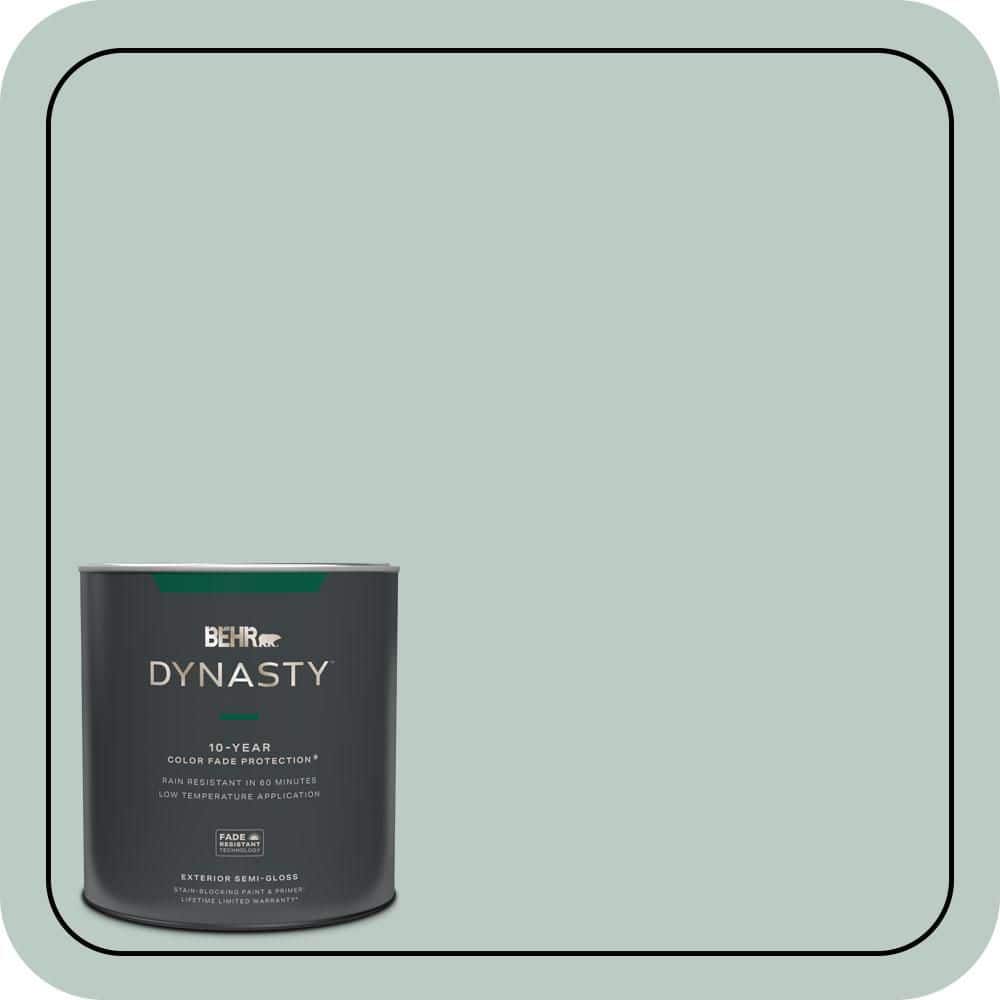 1 qt. Home Decorators Collection #HDC-CL-23 Soothing Spring Semi-Gloss Exterior Stain-Blocking Paint & Primer price history on PriceWatchPro