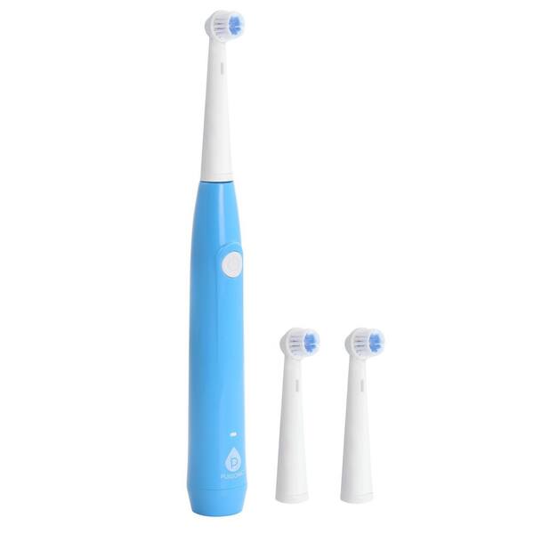 PURSONIC RET20USB Electric Toothbrush in Blue With 3-Brush Heads