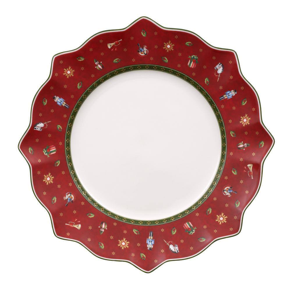 Villeroy & Boch Toy's Delight 11.5 in. Red Dinner Plate 1485852620
