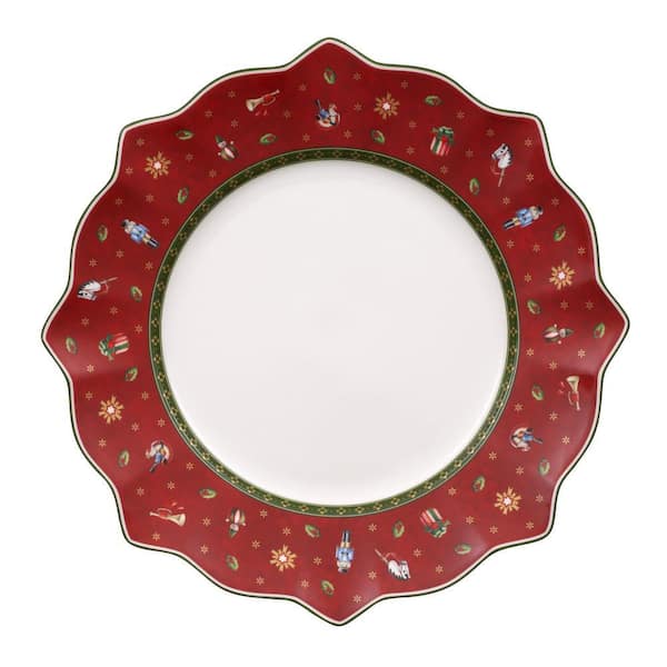 Toy's Delight 11.5 in. Red Dinner Plate