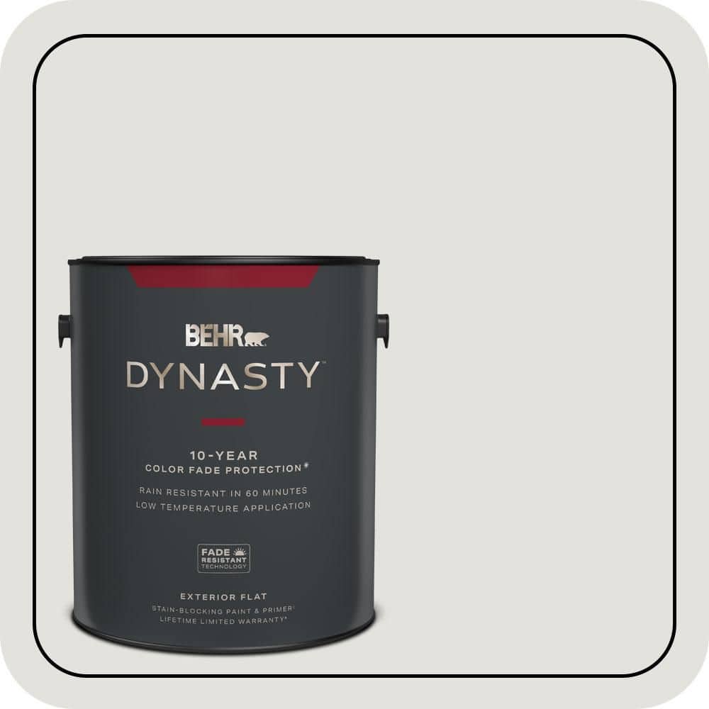 1 gal. #MQ3-04 Quiet on the Set Flat Exterior Stain-Blocking Paint & Primer price history on PriceWatchPro