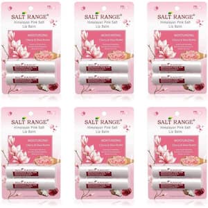 Lip Balm Formulated with Cherry and Shea Butter 6 Count 12-Pieces