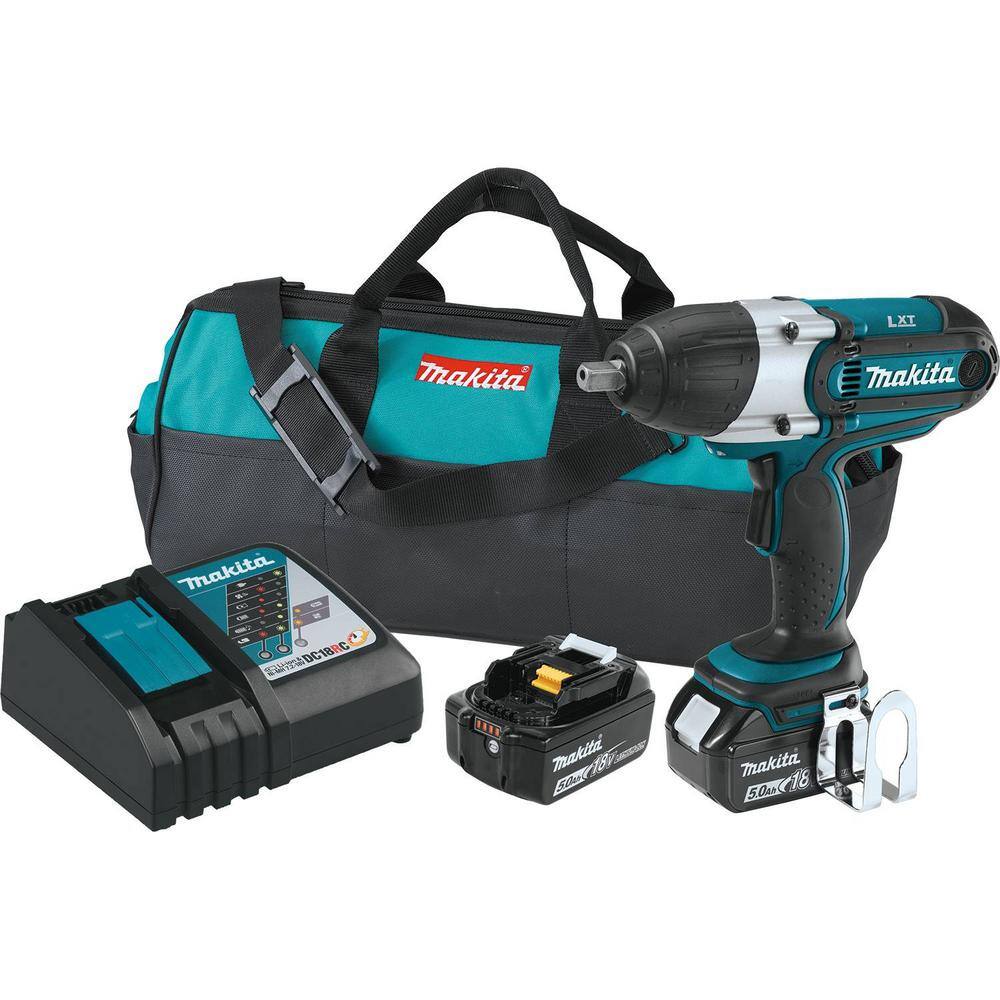 UPC 088381834223 product image for Makita 18V LXT Lithium-Ion Cordless 1/2 in. sq. Drive Impact Wrench Kit with (2) | upcitemdb.com