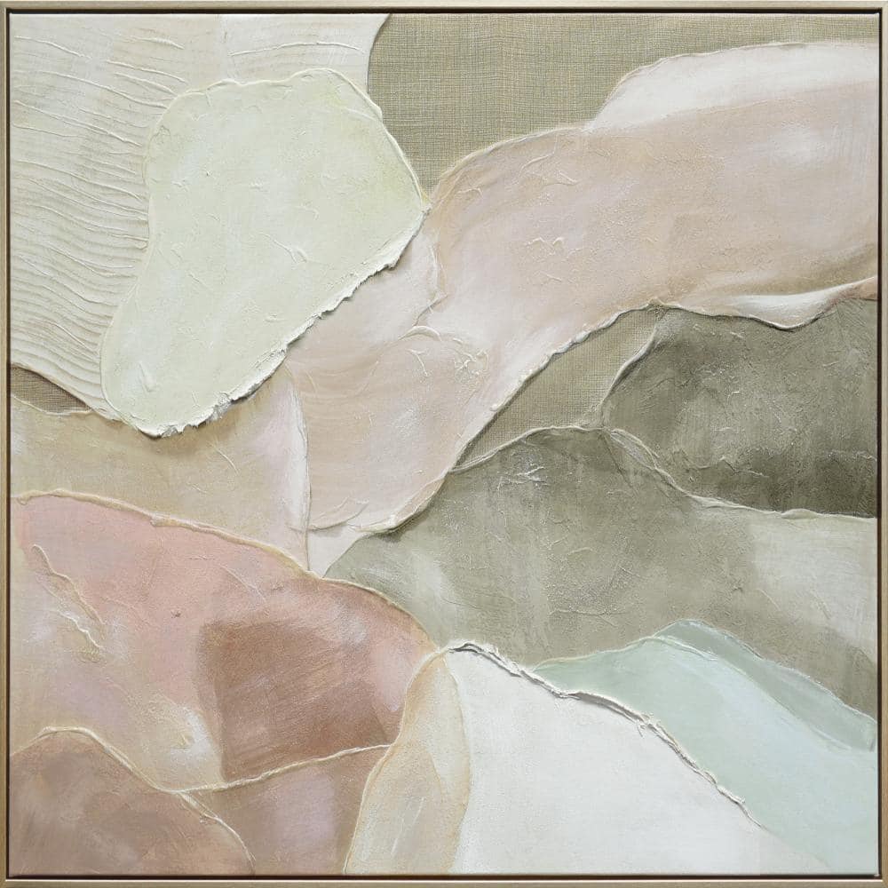 Abstract 47.2 in. x 35.4 in. Framed Painting price history on PriceWatchPro