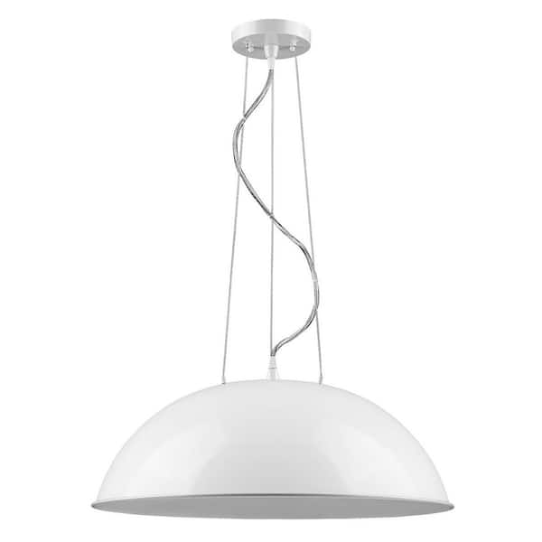 60-Watt 1-Light Metal Pendant Light with Metal, No Bulbs Included