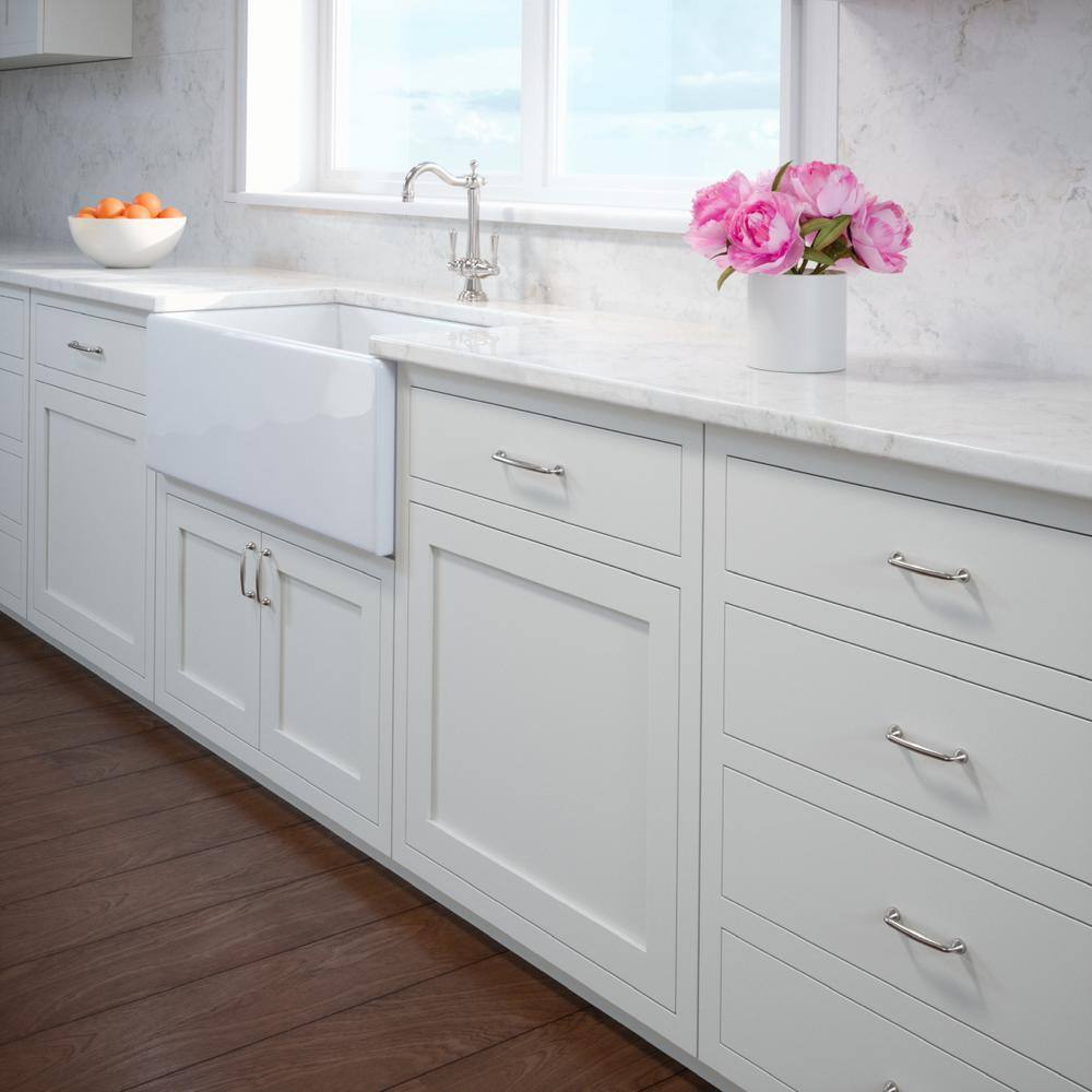 Brushed Nickel 7.8" Modern Traditional Bar Pull