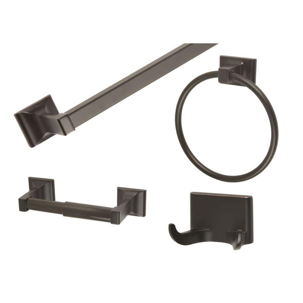 Design House Millbridge 4Piece Bathroom Hardware Kit in Oil Rubbed