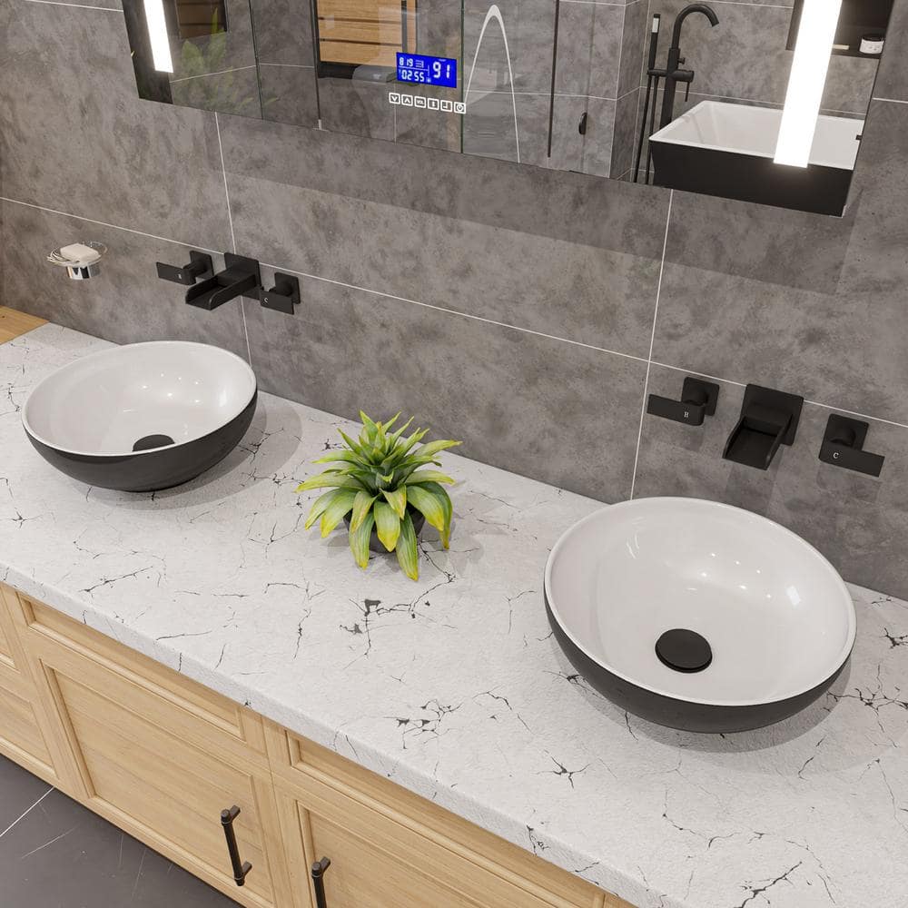 Black Matte Brass Mushroom Pop-Up Bathroom Sink Drain