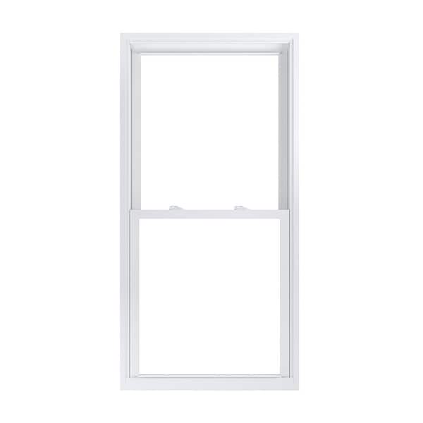 American Craftsman 30.75 in. x 61.25 in. 70 Pro Series White Double Hung Low-E Argon Glass Vinyl Replacement Window, Screen Incl