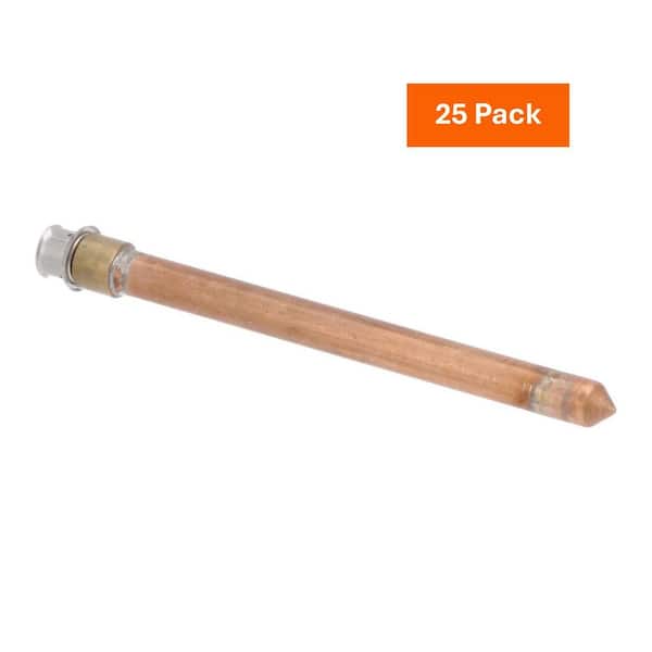 Viega PureFlow 1/2 in. Press x 1/2 in. FTG Zero Lead Brazed Copper Stub-Out, 8 in. (25-Pack)
