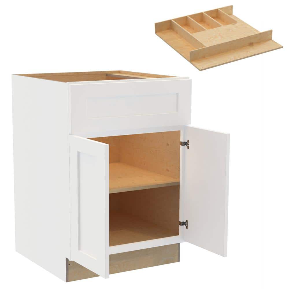 Home Decorators Collection Newport 24 in. W x24 in. D x34.5 in. H Pacific White Painted Plywood