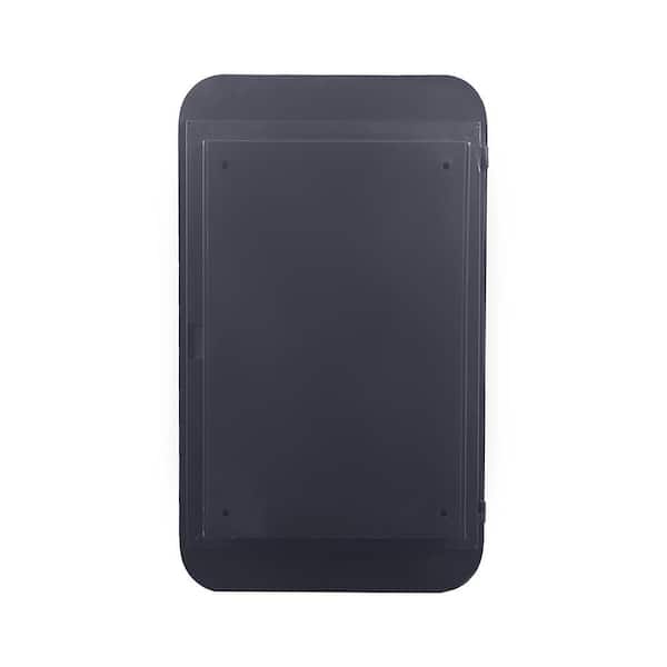 Matte Black 20.08 in. W x 30 in. H Farmhose Rectangle Metal Framed Mirror Wall Mirror Wall Decor Mirror
