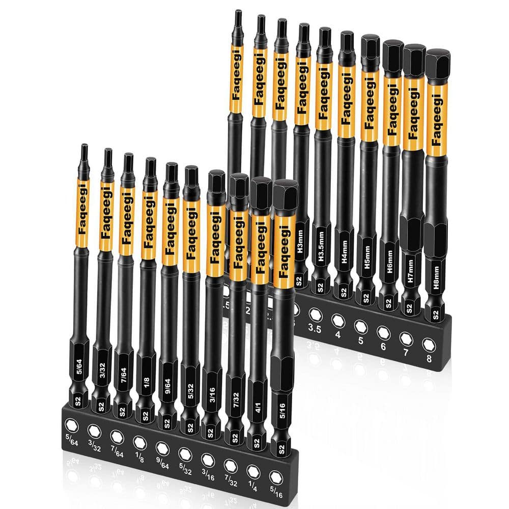 SAE S2 Steel Impact Hex Head Allen Wrench Drill Bit Set (20-Piece) with Case screws price history on PriceWatchPro