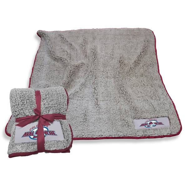 logobrands Colorado Avalanche Oatmeal Frosty Fleece Throw