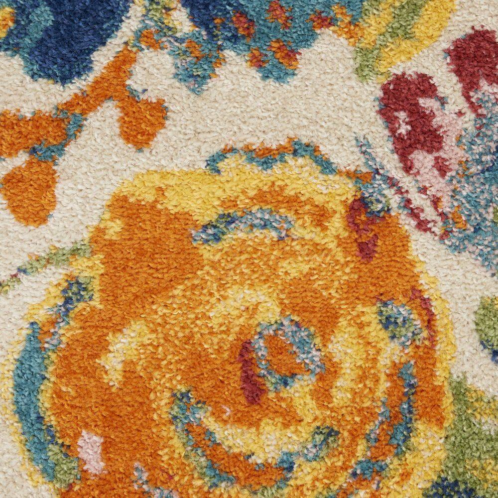 4' X 6' Cream Floral Power Loom Area Rug price history on PriceWatchPro