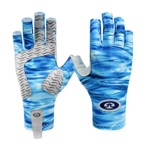 Flying Fisherman Sunbandit Pro Series Blue Water Fishing Gloves L-XL G2205-L /XL - The Home Depot