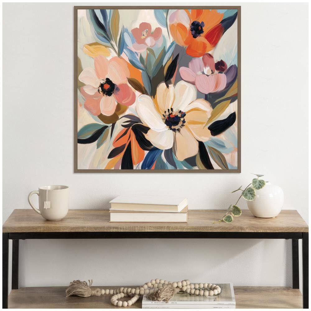 "Sylvie ""Garden Bloom Abstract Bouquet I"" by The Creative Bunch Studio Gold Framed Art Print 30 in. x 30 in." price history on PriceWatchPro