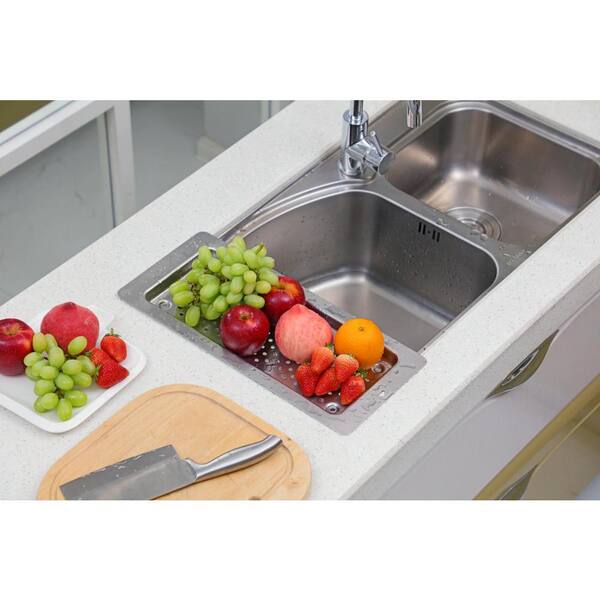 Design House Roll-Up Multipurpose Over the Sink Kitchen Sink Drying Rack,  Stainless Steel 542988 - The Home Depot