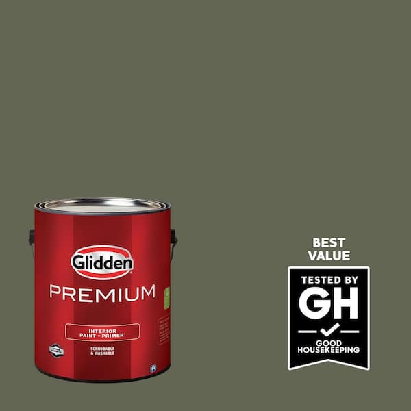 Glidden Premium 1 gal. PPG1127-6 Winning Ticket Flat Interior Latex Paint