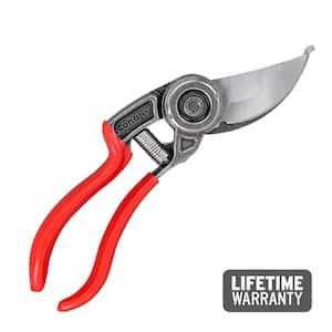 ErgoACTION 3.125 in. High Carbon Steel Blade with Full Steel Core Handles Bypass Hand Pruner