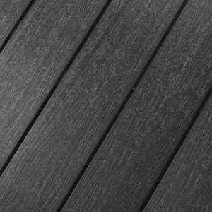 UltraShield Naturale Voyager Series 1 in. x 6 in. x 16 ft. Hawaiian Charcoal Hollow Composite Decking Board (49-Pack)