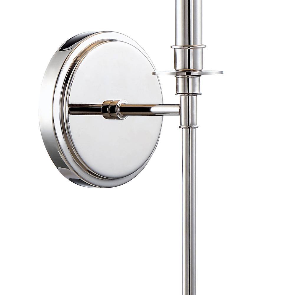Nickel Dimmable 14.5" Direct Wired Electric Sconce