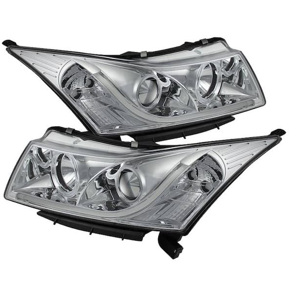 Spyder Auto Chevy Cruze 11-14 Projector Headlights - Light Tube DRL - Chrome - High H1 (Included) - Low H7 (Included)