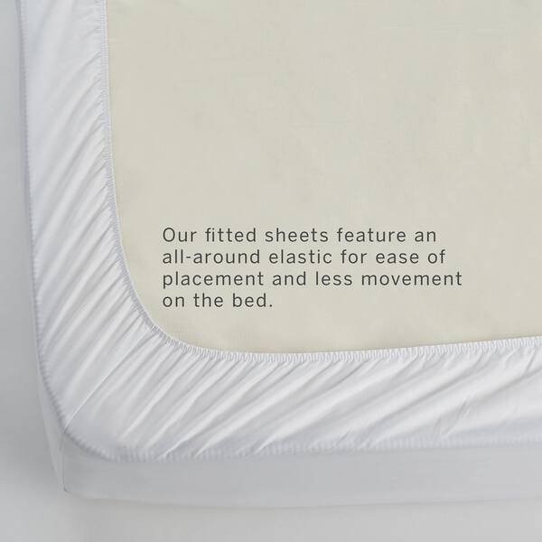 Twin XL Fitted Sheet 340 Thread Count Pure Cotton