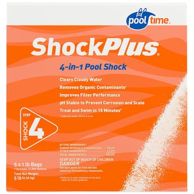 hth super green to blue pool shock treatment system