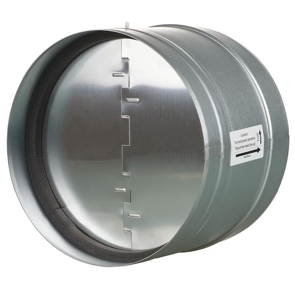 VENTS-US - 8 in. Galvanized Back-Draft Damper with Rubber Seal
