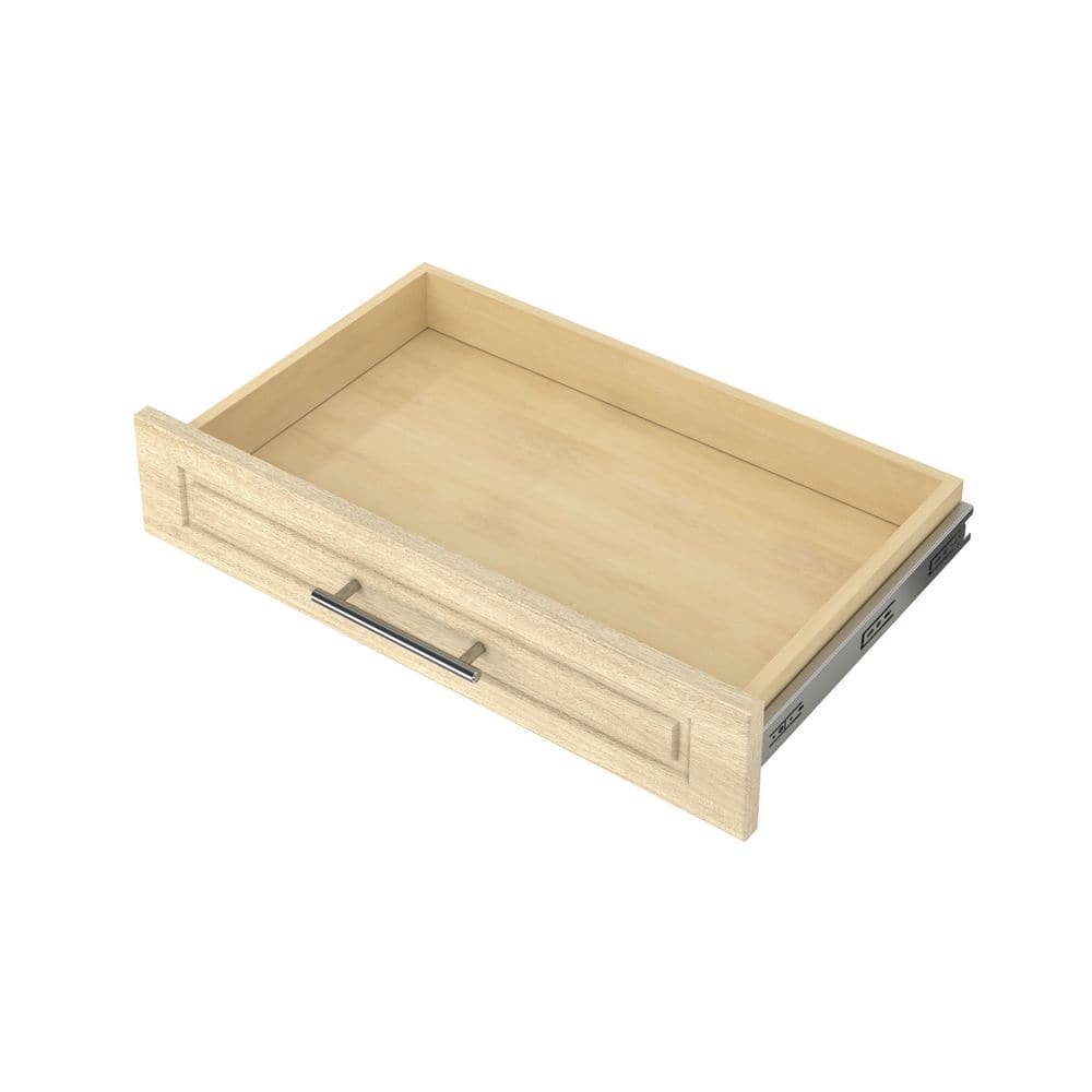 Closet Evolution 4 in. H x 24 in. W Wood Drawer Kit Modern Raised