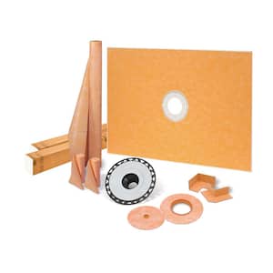 Kerdi-Shower-Kit 48 in. x 72 in. Shower Kit with ABS Flange