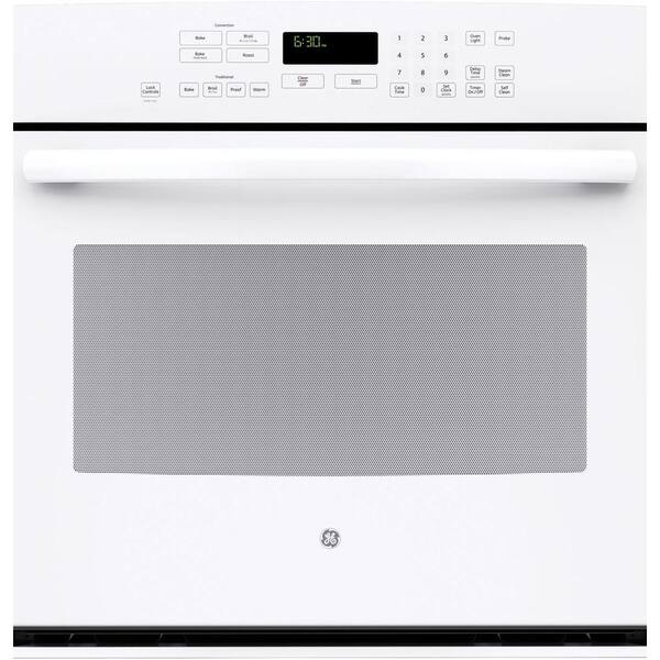 GE Profile 30 in. Single Electric Wall Oven with Convection Self-Cleaning in White