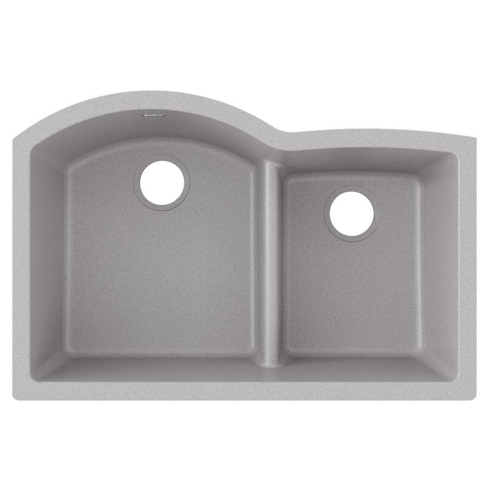 Greystone Quartz 33" Double Bowl Undermount Kitchen Sink