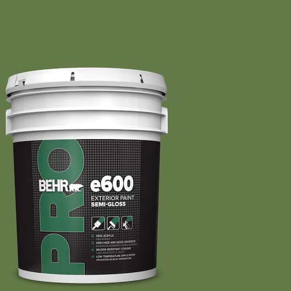 BEHR PRO 5 gal. #M370-7 Mown Grass Semi-Gloss Exterior Paint