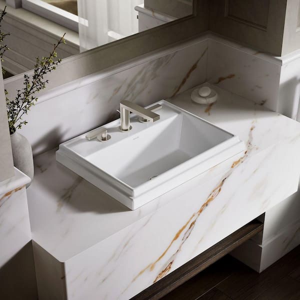 K★　0527 KOHLER Memoirs Stately 22-3/4 in. Drop-In Vitreous China