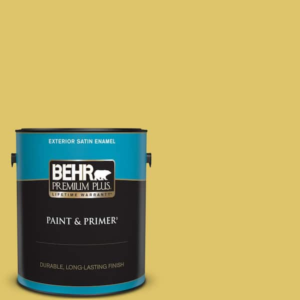 BEHR PREMIUM PLUS 1 gal. #380D-5 California Dreaming Satin Enamel Exterior Paint & Primer